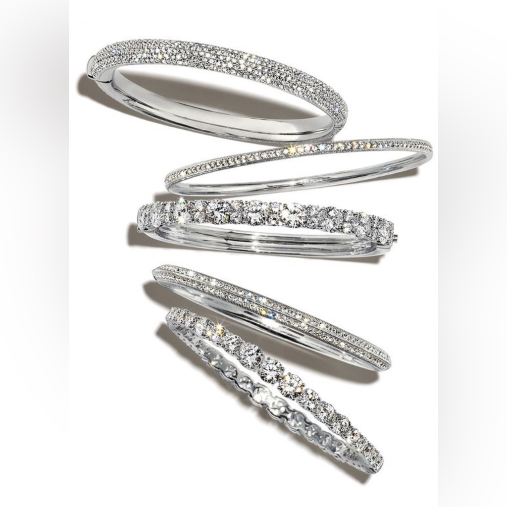 Luxe Rare Timeless Nadri Set Of 6 Cubic Zirconia Tennis Bangles